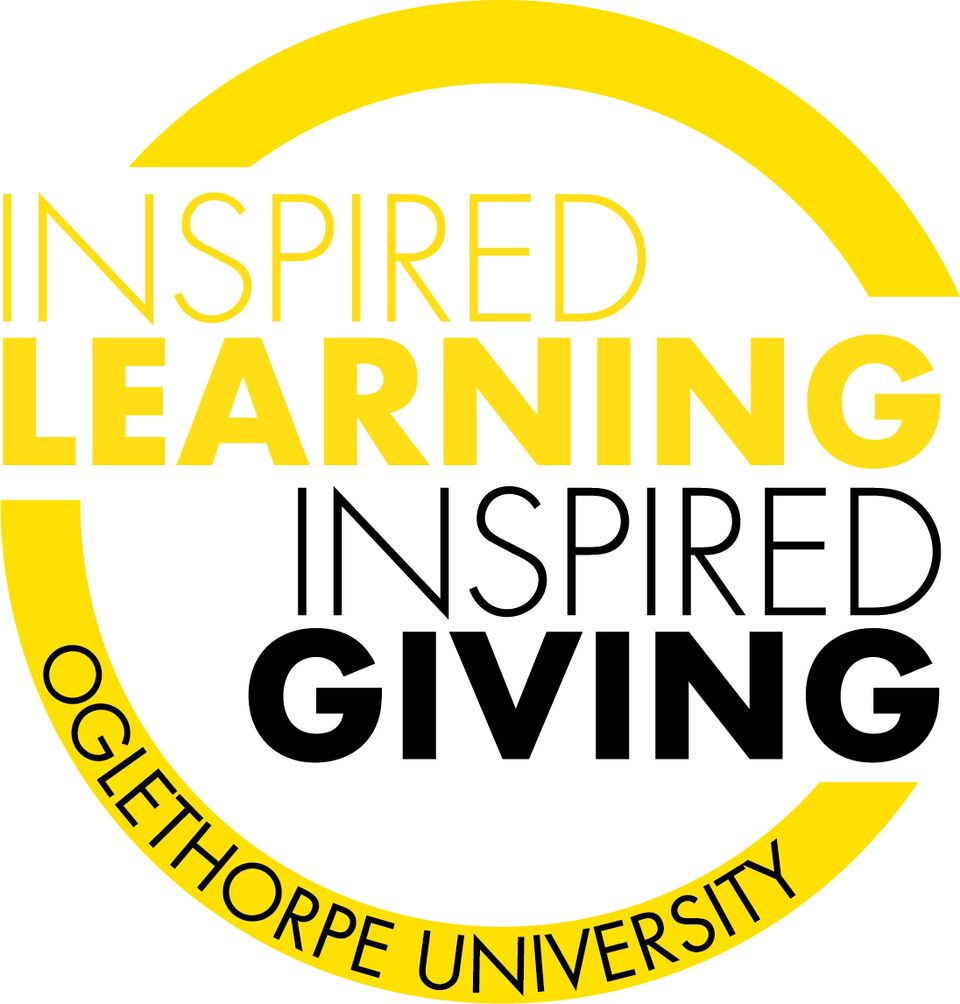 A logo that reads: "Inspired Learning. Inspired Giving. Oglethorpe University.