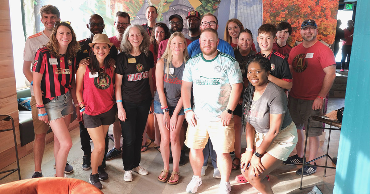 Alumni Cheer on the Atlanta United during Alumni Day